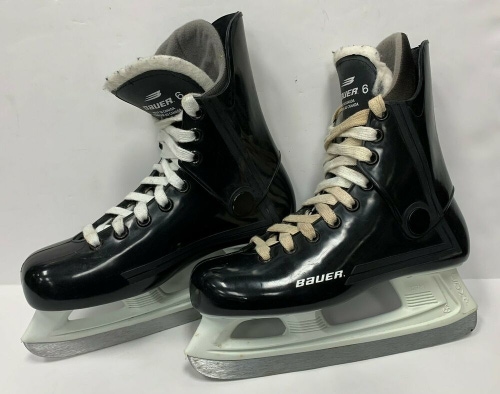 Vintage Bauer hockey skates Pro Laser size 6 senior sr mens black ice