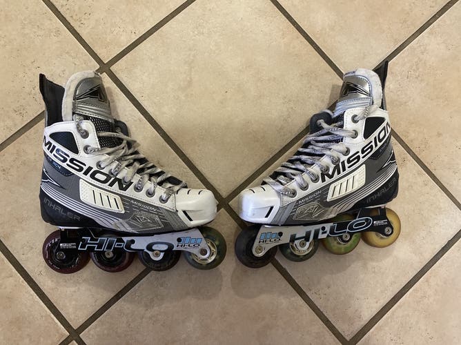 Used Mission Wide Width Size 5 Inhaler Ac4 Inline Skates