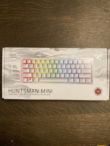 Razer huntsman mini white with red linear switches