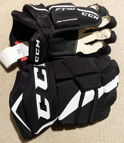 Black New Senior CCM Jetspeed FT485 Gloves 13" Pro Stock