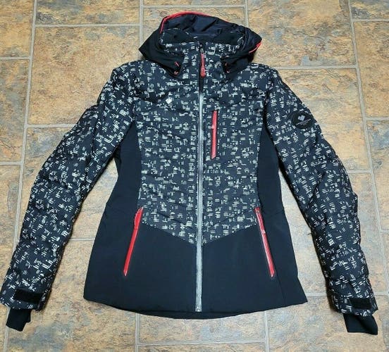 Obermeyer Womens Ski Jacket Size 8 Black/Red