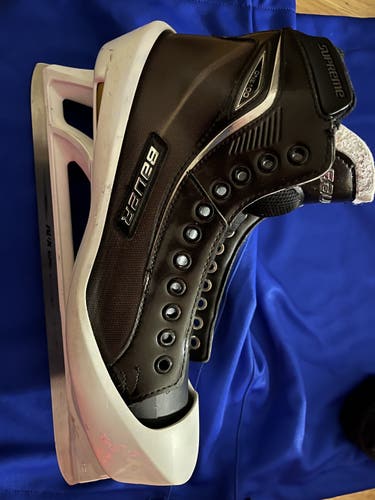 Senior Used Bauer Supreme One100 Hockey Goalie Skates Regular Width Size 12