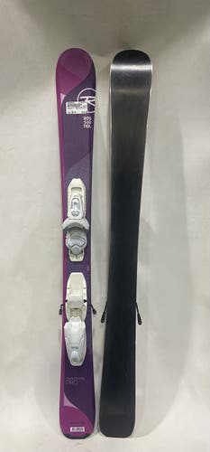 Used Rossignol Temptation Pro 104 Cm Downhill Ski Girls Combo