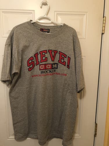 Gray Adult Men's Used XXL CCM Sieve T Shirt
