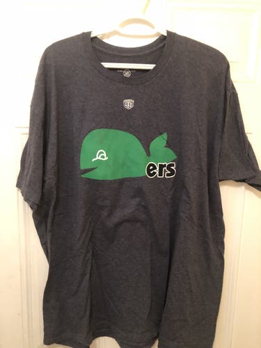 Blue Adult Men's Used XXL Shirt Old Time Hockey Whalers Pucky The Whale Logo