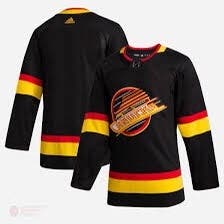 Vancouver Canucks authentic Adidas black slate jersey-new size 52 (large)