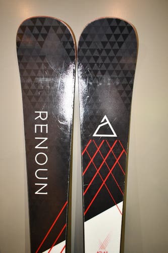 used RENOUN Atlas 80 skis KNEE Bindings all mt 170 cm RARE Ski!
