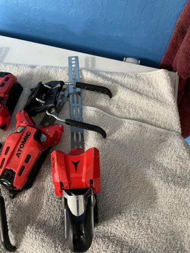 Used Atomic Racing X16  Bindings 74 mm Brake, like new