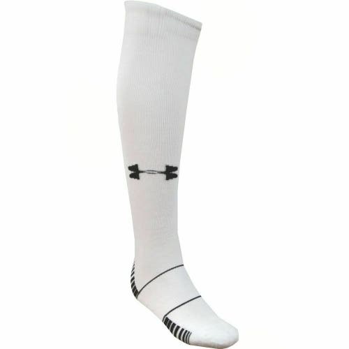 Under Armour Over the Calf Team Youth Soccer Sock Boy's Large White Black U457