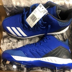 Blue New Adult Men's Adidas ICON BOUNCE MID.  Metal Size Men's 10.5 (W 11.5) Adidas High Top