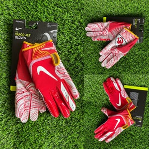 Nike Vapor Jet 5 Gloves Kansas City Chiefs PE - Medium & Large