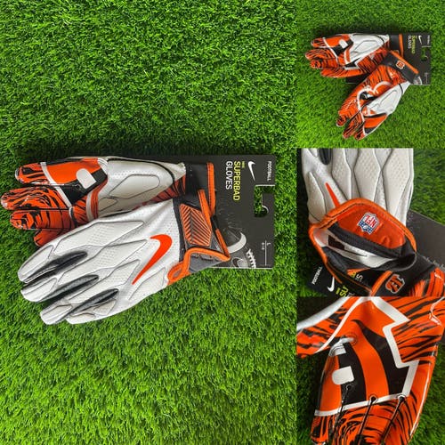 Nike Superbad 5 Gloves Cincinnati Bengals PE - Large