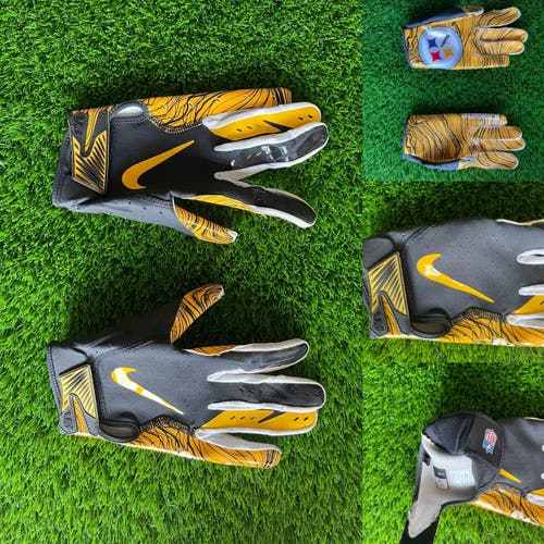 Nike Vapor Jet 5 Gloves Pittsburgh Steelers PE - XL