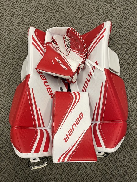 Bauer Vapor 2X Senior Large Goalie set White/Red