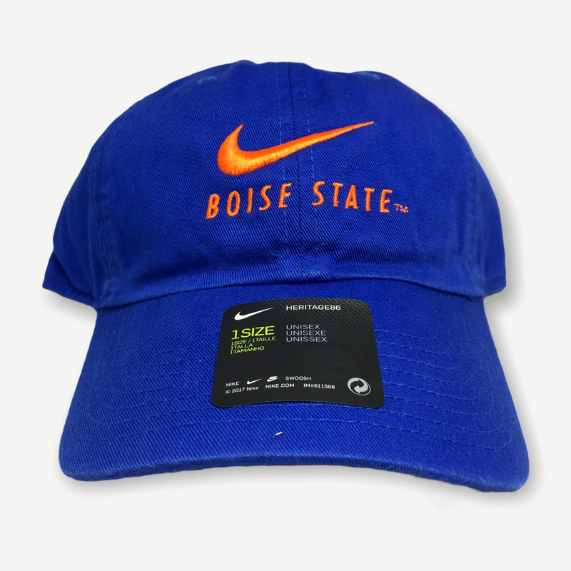 Boise State Broncos Nike Heritage86 Adjustable Hat Cap Strapback Orange Blue