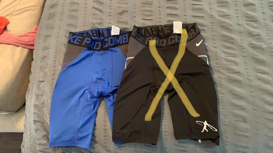 Men’s Nike Sliding Shorts Blue w/padding Sz.M
