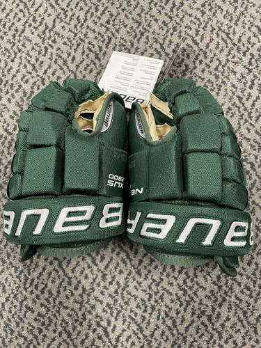 Bauer N2900 10” green hockey gloves