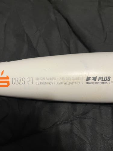 Used USSSA Certified 2021 DeMarini Composite CF Zen Bat (-10) 19 oz 29"