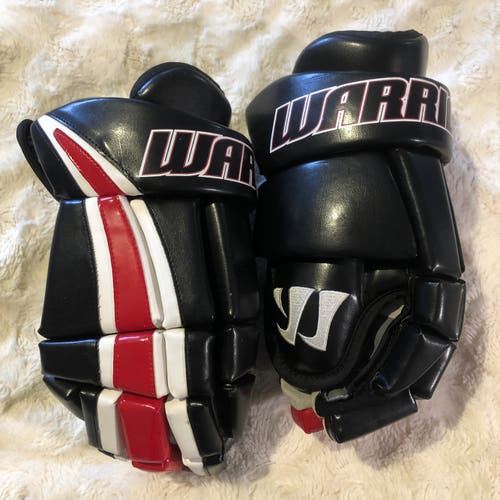 **NEW & RARE** Black/Red/White Warrior Hitman Portofino Leather Gloves 13"