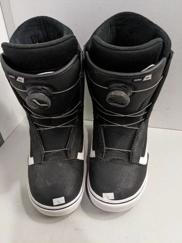 Vans Aura OG Boa Snowboard Boots Size 9 Black Used