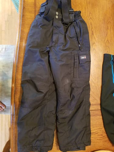 Black Unisex Youth Used Medium Ski Pants