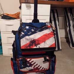 Red, White and Blue Used Boombah Bat Bag