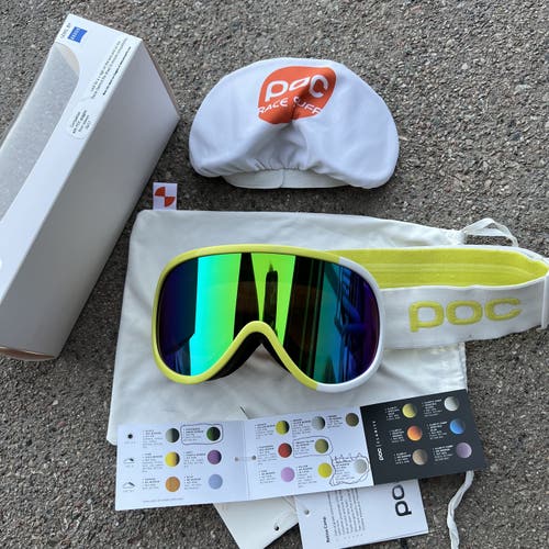 POC Retina Ski Goggles; Unisex Medium, Yellow, Used