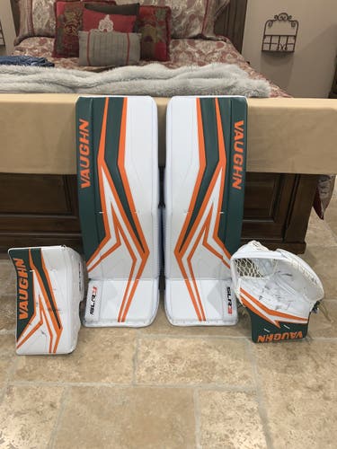Brand new Vaughn SLR3 pro goalie set