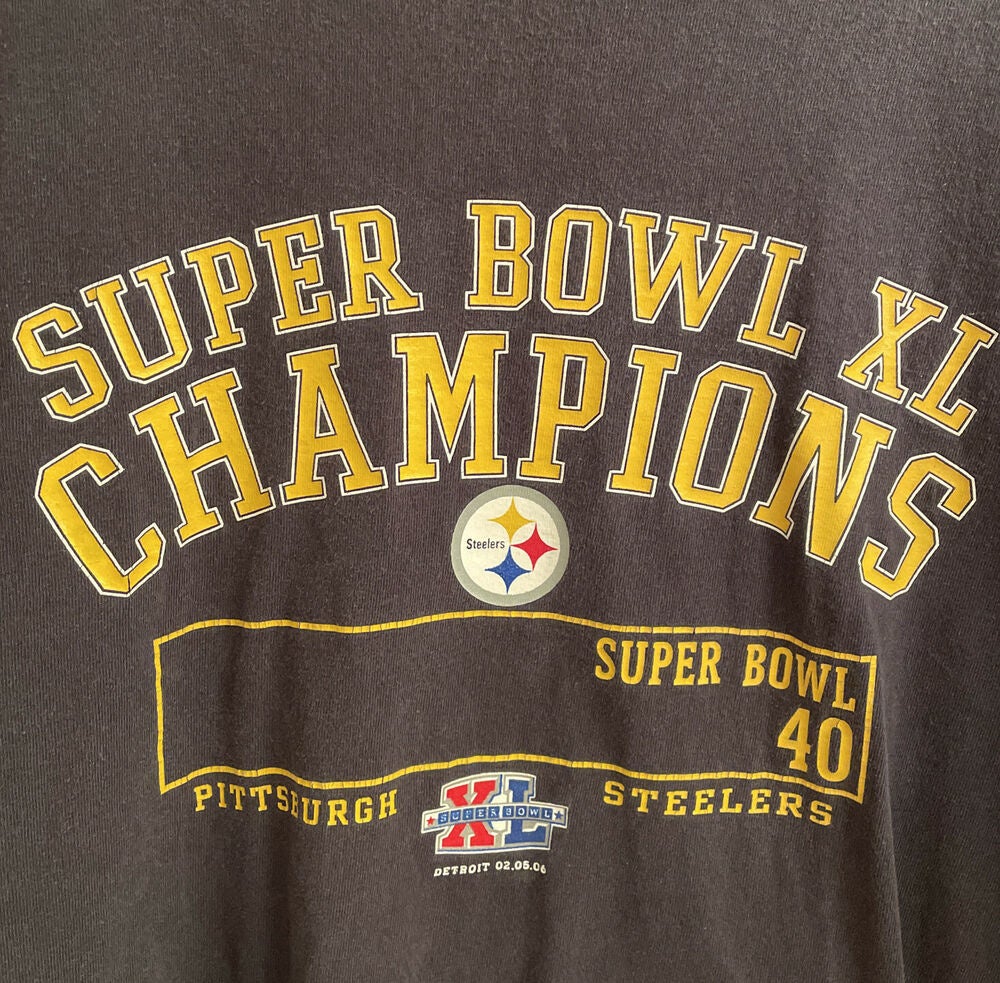 Vintage 2006 Super Bowl Steelers VS. Seahawks T Shirt Large -   Denmark