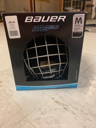 Black Used Medium Bauer IMS 5.0 Helmet