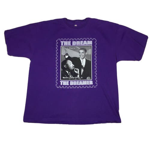 Martin Luther King Jr. and Barack Obama The Dream & The Dreamer T-Shirt XXL