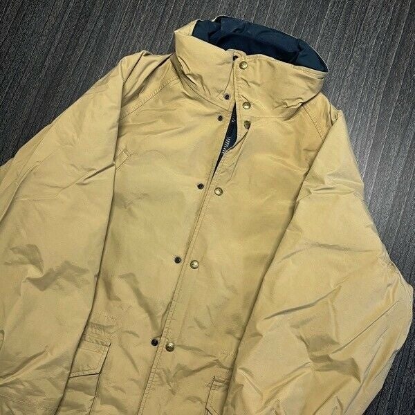 Ll Bean Jacket Men Large Beige Heavy Winter Coat Parka Puffer Gore Vintage Sidelineswap Ll Bean Jacket Men Large Beige, Llbean Winter Coats Mens