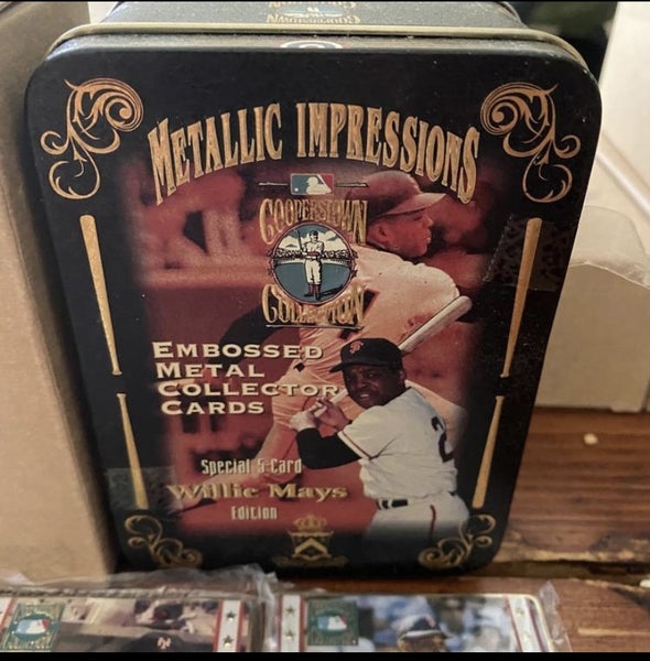 Willie Mays Metallic Impressions Rare Embossed Metal Collector 5