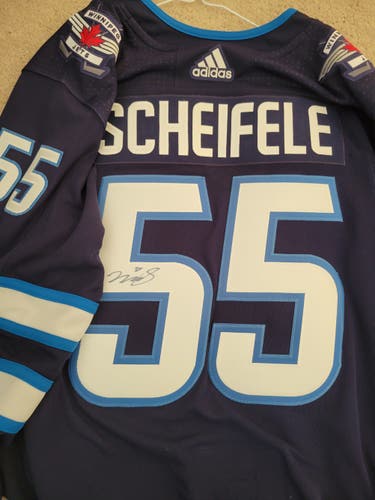 Winnipeg Jets signed Scheifele Blue Adult Men's New Size 52 Adidas Jersey