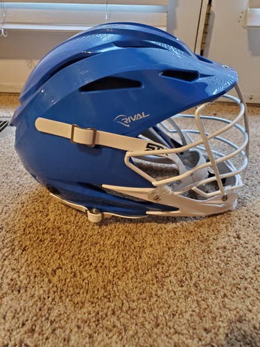 Blue Used Player's STX Rival Helmet