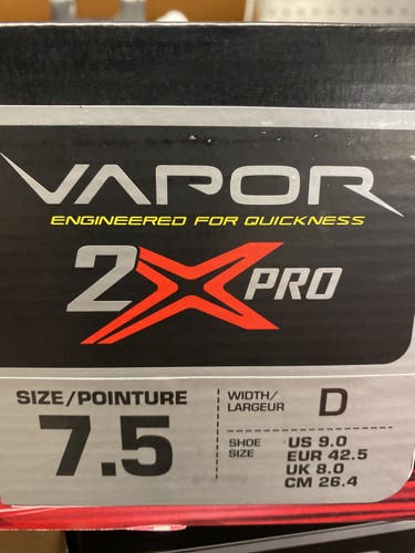 Senior Bauer Regular Width  Size 7.5 Vapor 2X Pro Hockey Skates