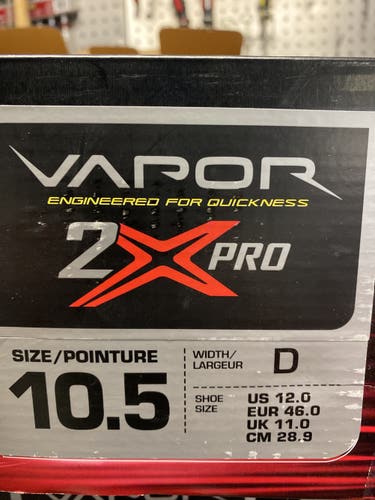 Senior Bauer Regular Width  Size 10.5 Vapor 2X Pro Hockey Skates