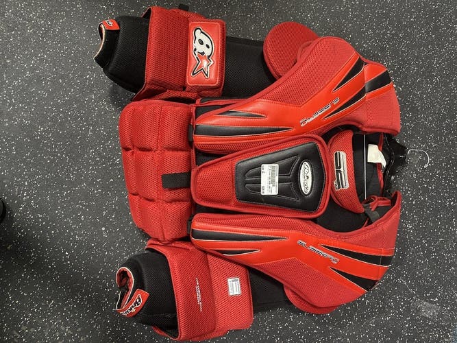 Used Brians Sub Zero Pro Ii Lg Ice Hockey Goalie Body Armour