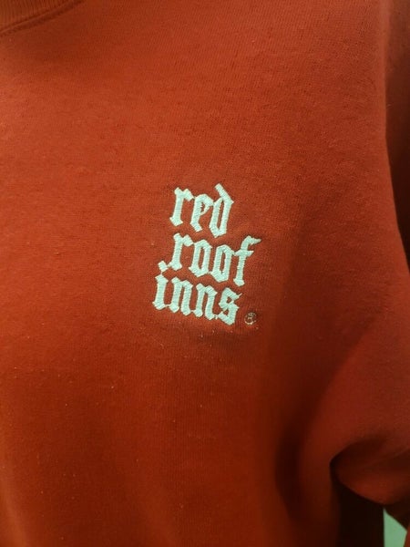 Vintage Red Roof Inns Crewneck Sweater L Jerzees