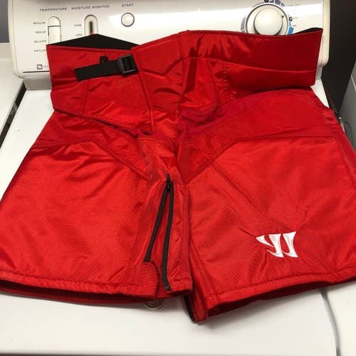 Red Senior New XL Warrior Dynasty Girdle Shell Hockey Pants Pro Stock (Carolina Hurricanes)