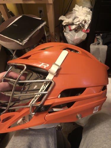 Orange Adult Player's Cascade R Helmet