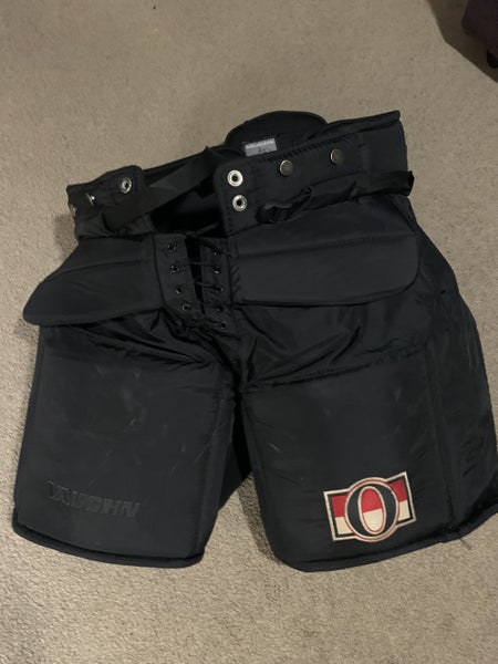 Black Used XL Vaughn Pro Stock Hockey Goalie Pants