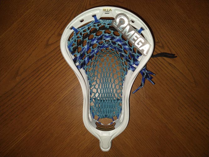 White New Attack & Midfield STX (strung with ECD Hero 2.0 semisoft mesh) Stallion Omega Head