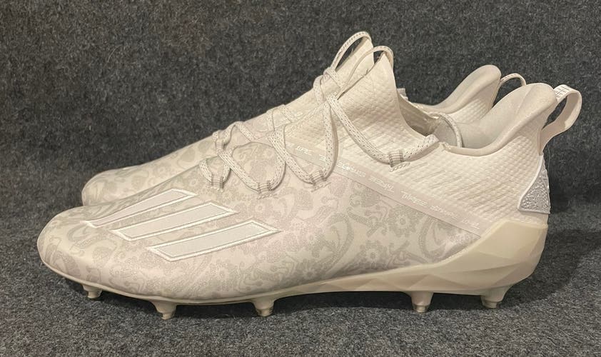 Men’s Adidas Adizero Young King Football Cleats White FU6705  Size 15
