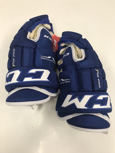 CCM Tacks 4 Roll Pro Gloves Royal Blue 14”