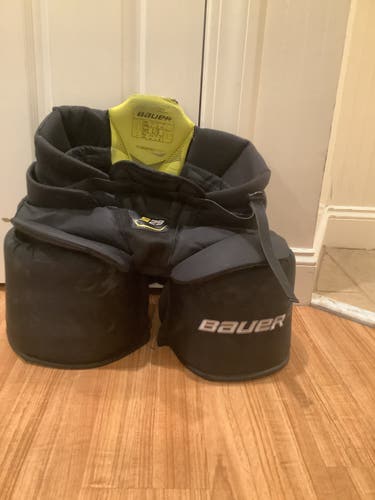 Black Intermediate Used Large Bauer S29 Hockey Goalie Pants