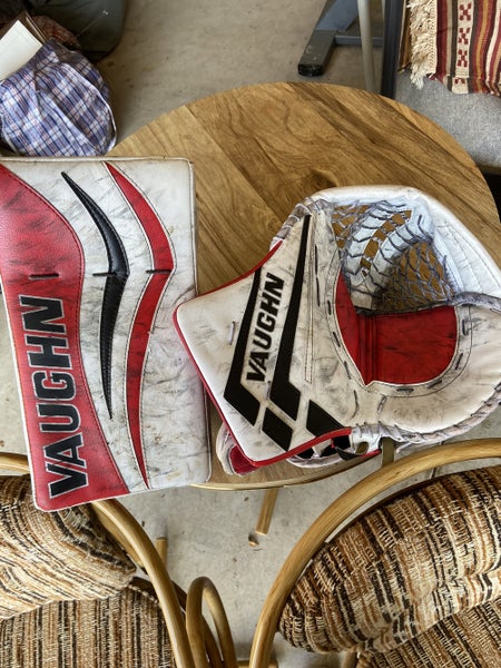 Red Vaughn Velocity VE8/V7 Glove & Blocker Combo