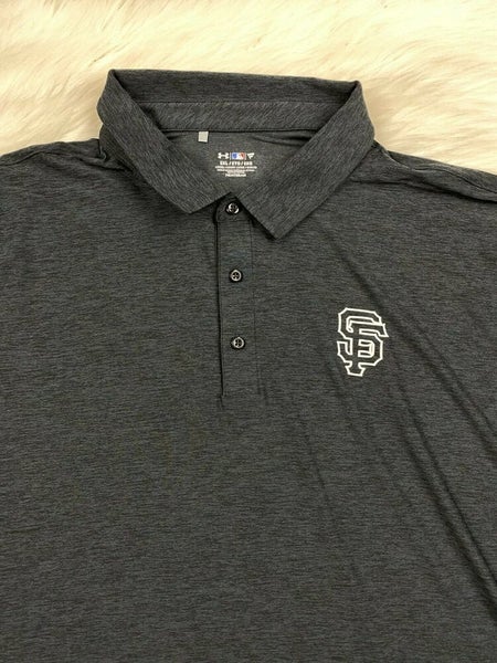 San Francisco Giants MLB Under Armour Heat Gear Short Sleeve Polo Black,  Men 5XL