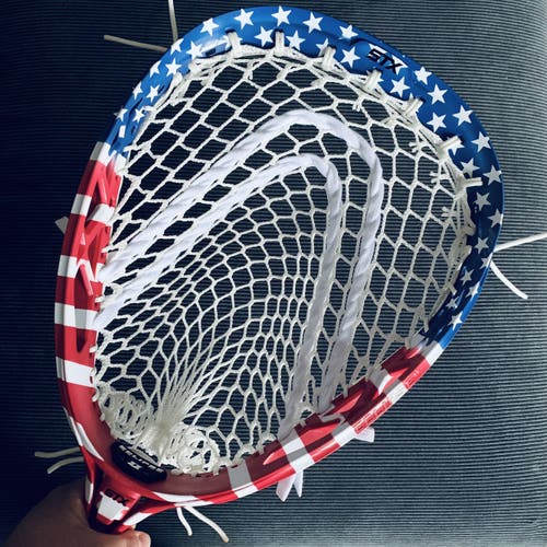 American Dyed STX Eclipse 2 w/ 12D The Mesh Dynasty - Custom Goalie Head Eclipse II