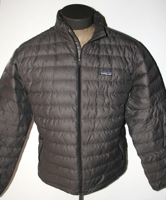Patagonia Men's Gray Goose Down Sweater Puffer Jacket Coat ~ Size Medium M